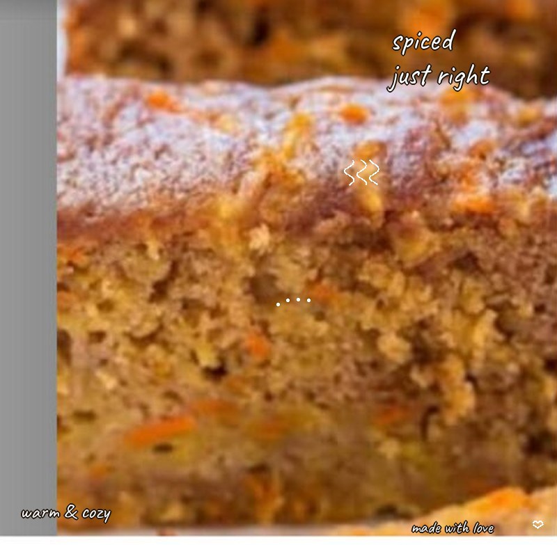Carrot Cinnamon Loaf